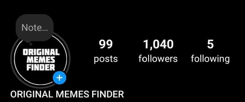Original Memes Finder before — 1,040 followers